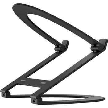 Twelve South Curve Flex Ergonomic Height & Angle Adjustable Aluminum Laptop/MacBook Stand/Riser for 10"-17", folds flat, travel pouch included, Black