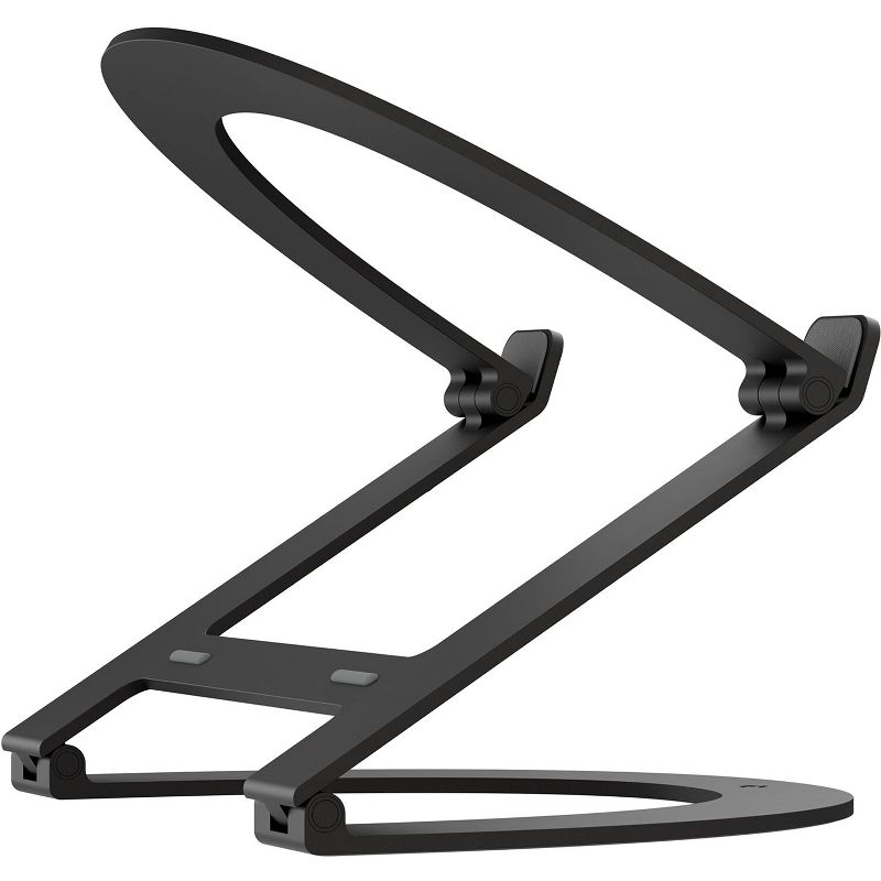 Twelve South Curve Flex Ergonomic Height & Angle Adjustable Aluminum Laptop/MacBook Stand/Riser for 10"-17", folds flat, travel pouch included, Black, 1 of 5