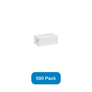 Inno-Pak Snack Box White Recyclable & Compostable - Case of 500 - 1 of 2