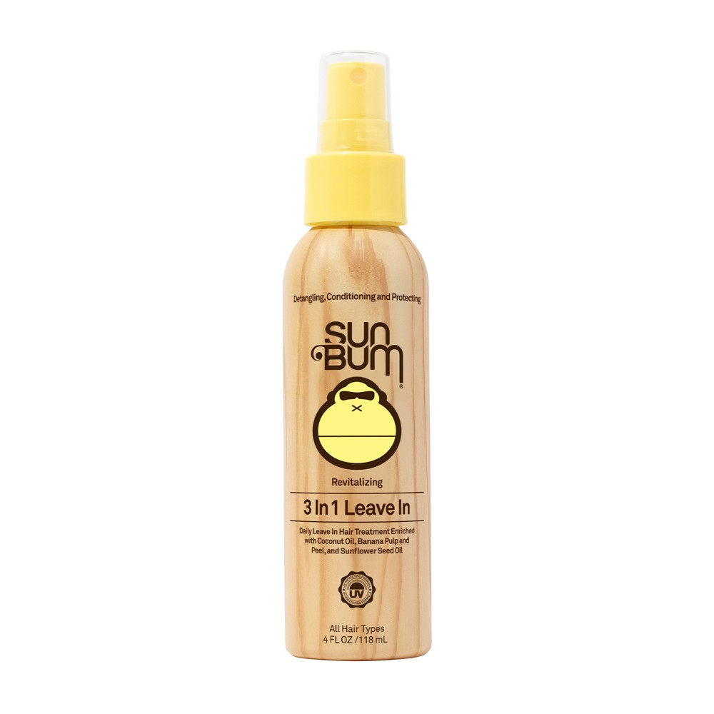 Photos - Hair Product Sun Bum 3-in-1 Leave In Hair Conditioning Treatments - 4 fl oz