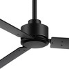 Airsurfer 48" Matte Black Propeller Ceiling Fan Without Light, 3 Flat Black Blades, Remote Control Included (2-Pack) - 3 of 4