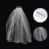 Unique Bargains Comb Wedding Veil White 1 Pcs - 3 of 4