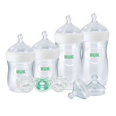 NUK Simply Natural Bottle Gift Set with Safe Temp - 9pc