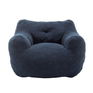 Maliang Bean Bag Sofa Chair with Armrests, Stuffed High-Density Foam, for Living Room, Bedroom - 1 of 4