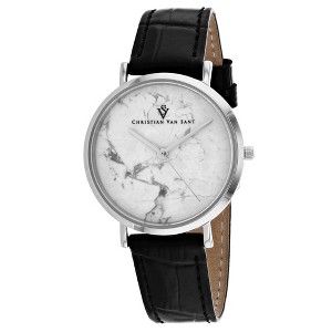Christian Van Sant Women's Lotus White Dial Watch - CV0420BK - 1 of 1