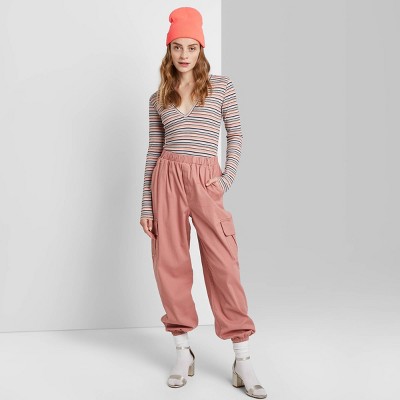 pink baggy cargo pants