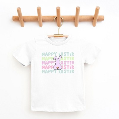 The Juniper Shop Pastel Happy Easter Stacked Youth Short Sleeve Tee