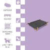 THE LICKER STORE Chester Modern Minimalist Wood Frame Elevated Outdoor Dog Bed - 3 of 4