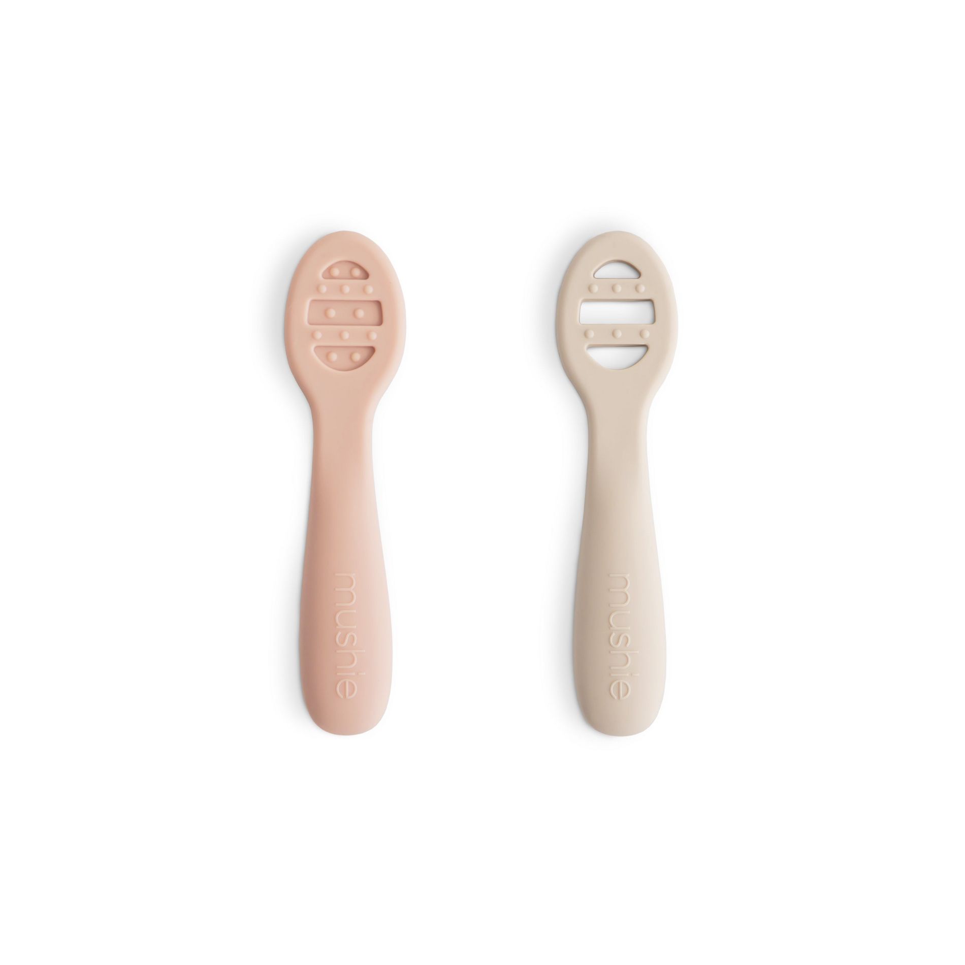 First Feeding Baby Spoons Blush/Shifting Sand One Size