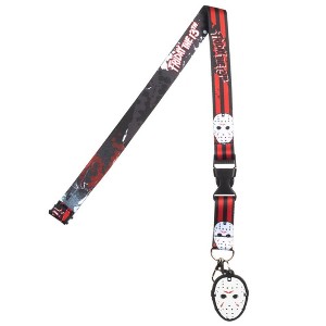 Friday The 13th Lanyard w/ Jason Mask Rubber Charm - 1 of 4