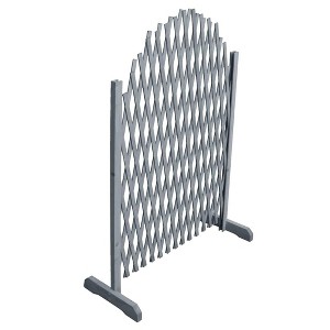 vidaXL Trellis Fence Solid Firwood 5.9'x3.3' Gray - 1 of 4