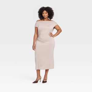 Women's Knit Midi Dress - A New Day™ - 1 of 3