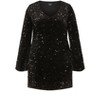 Women's Plus Size Sequin Neptune Dress - black | CITY CHIC - 4 of 4