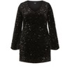 Women's Plus Size Sequin Neptune Dress - black | CITY CHIC - image 4 of 4