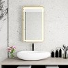 Rectangle Bathroom Cabinets For Wall, Bathroom Cabinets With Mirror, Wall Cabinets With Led-Lit Makeup Mirror With 3 Light Colors-Cuddlewood - 3 of 4