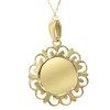 Pompeii3 14 Karat Yellow Gold Miraculous Mary Religious Pendant Necklace 1" Tall - 2 of 4