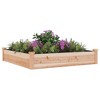 vidaXL Garden Raised Bed Natural wood Solid fir wood 47.2 x 47.2 x 9.8 in - 3 of 4