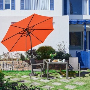HYLEORY 120" Lighted Market Umbrella/ Size: 94.5" H x 120" W x 120" D - 1 of 4