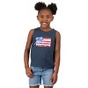 The Juniper Shop Watercolor Flag Coquette Toddler Tank - 4 of 4