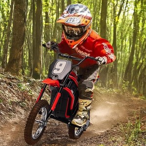 Electric Motorcycle for Kids Electric Dirt Bike Teather Seat, Rear Brake, Electric Motorbike for Kids/Teens - 1 of 4