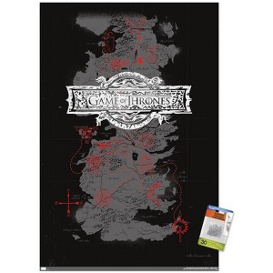 Trends International Game of Thrones - Map Unframed Wall Poster Prints - 1 of 4