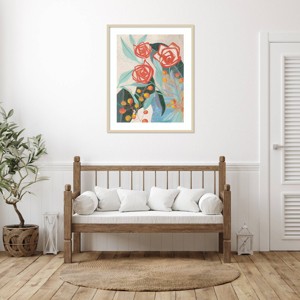 Amanti Art Bohemian Florals II by Jacob Q Wood Framed Wall Art Print - 1 of 4