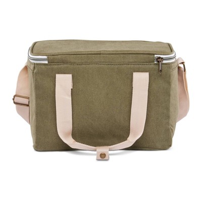 Igloo Nostalgia Lunch Sack - Olive: Insulated Polyester Canvas with Front Pocket