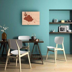 Trademark Fine Art Francesco Gulina Girl Lying on Sofa Wood Slat Art - 1 of 4