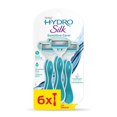 Schick Hydro Silk Sensitive Care Disposable Razor - 6ct - image 1 of 3