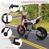 12V Kids Electric Motorcycle w/Training Wheels, Dirt Bike Ride On Toy w/Twist Throttle, Music, Suspension, 3 MPH Max - 4 of 4