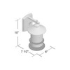 Chloe Lighting Ashley Superiora Transitional 1 Light Rubbed Bronze Outdoor Wall Sconce - 4 of 4