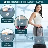 PAVILIA Travel Blanket Pillow Soft Bag Pockets, Airplane Plane Flight Car Essentials Compact Set Packable, Travelers Accessories Gifts - 3 of 4