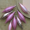 Northlight 8ct Bubblegum Pink Shatterproof 4-Finish Christmas Finial Drop Ornaments 5.5" - 3 of 3