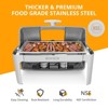 ROVSUN 9QT Roll Top Stainless Steel Chafing Dish Buffet Set with Glass Window for Party - 4 of 4