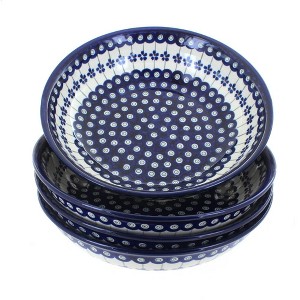 Blue Rose Polish Pottery 1013 Zaklady Large Salad Bowl Set - 1 of 1