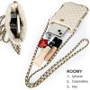 Hachikiko Small Crossbody Purse,Synthetic Leather Phone Wallet with Chain Strap, Stylish Crossbody Phone Bag for Travel & Daily Use - 4 of 4