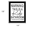 HomeRoots Kids Bathroom Black Framed Print Bathroom Wall Art - 3 of 3