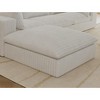 Dexmalle Modern Corduroy Fabric Double-layer Ottoman - 2 of 4
