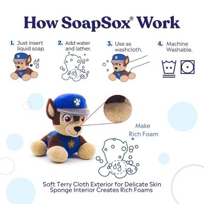 SoapSox Paw Patrol Bath Sponge - Chase