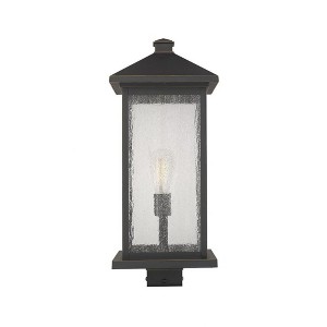 Portland Outdoor Lantern - 1-Light, Dimmable, Wet Rated, 22.5" Tall, Oil Rubbed Bronze - 1 of 1