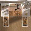 CAVINAS Vanity Desk with Mirror Vanity with Plip Top Mirror, 2 Drawers with storage compartments - 3 of 4