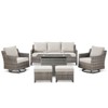 Belord Patio Furniture Set with 41" Fire Pit Table, 6-Piece All Weather Wicker Outdoor Furniture with High Back Swivel Patio Chairs Outdoor Couch - 4 of 4