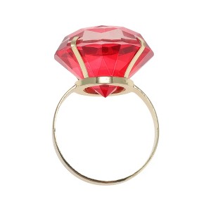 Unique Bargains Napkin Rings Faux Diamond Stainless Steel Plastic 1 Pc - 1 of 3