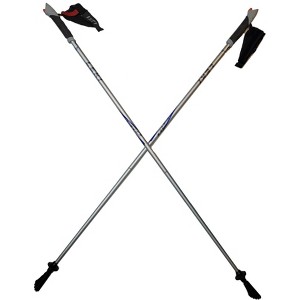 LEKI Nordic Walking Amero Carbon Series Walking Poles Silver 115cm - 1 of 4