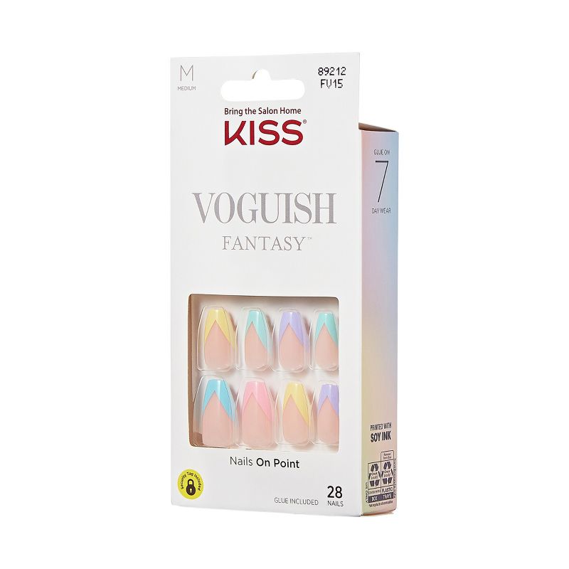 KISS Products Voguish Fantasy Medium Coffin Ready-To-Wear Fake Nails - Candies - 33ct, 6 of 18