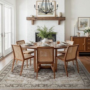 Abynow Medallion Distressed Persian Indoor Area Rug - 1 of 4