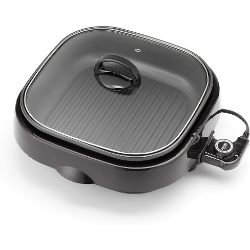 Aroma Housewares Asp-218b Grillet 4qt. 3-in-1 Cool-touch Electric Indoor  Grill Portable Black : Target