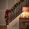 Northlight 9' x 12" Pre-Lit Black River Pine Artificial Christmas Garland, Clear Lights - 3 of 4