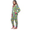 Just Love Womens One Piece Winter Holiday Adult Bodysuit Faux Shearling Lined Hoody Xmas Pajamas - 2 of 3