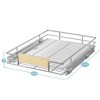 LOVMOR Pull Out Cabinet Organizer with Wooden Handle, 16?" W x 21?"Heavy Duty Cabinet Drawers Shelves Slide Out Organizer - 3 of 4